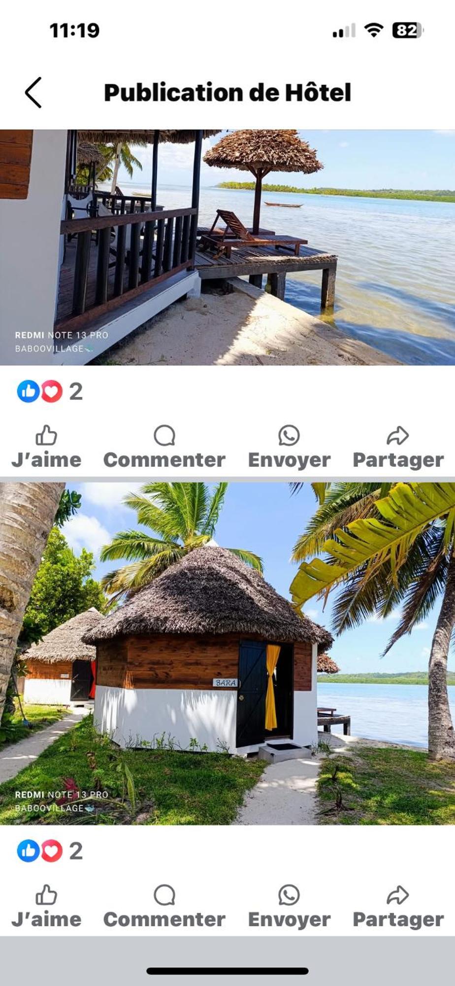 L Hippocampe Hotel มาโรอันท์เซตรา ภายนอก รูปภาพ